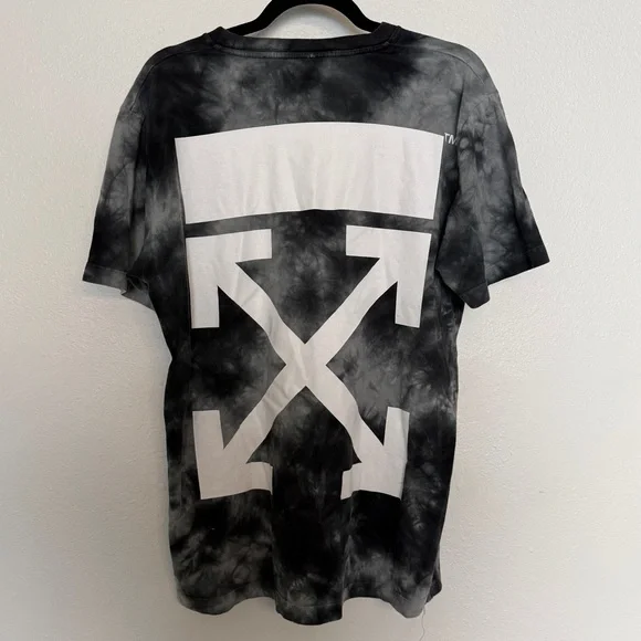Off-White Men's Arrow Tie Dye Sim-Fit T-Shirt Medium - Picture 3 of 12